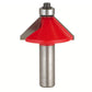 40-100 Chamfer Router Bit 15 Degree 1/2"CL 1/4"SH alt 0