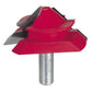 99-034 Lock Miter Router Bit 1/2" Shank 45 Degrees 1-5/32" CL alt 0
