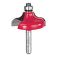 38-204 Ogee Router Bit with Fillet 1/4" Shank 1-1/2" D 5/8" CL 1/4" R alt 0