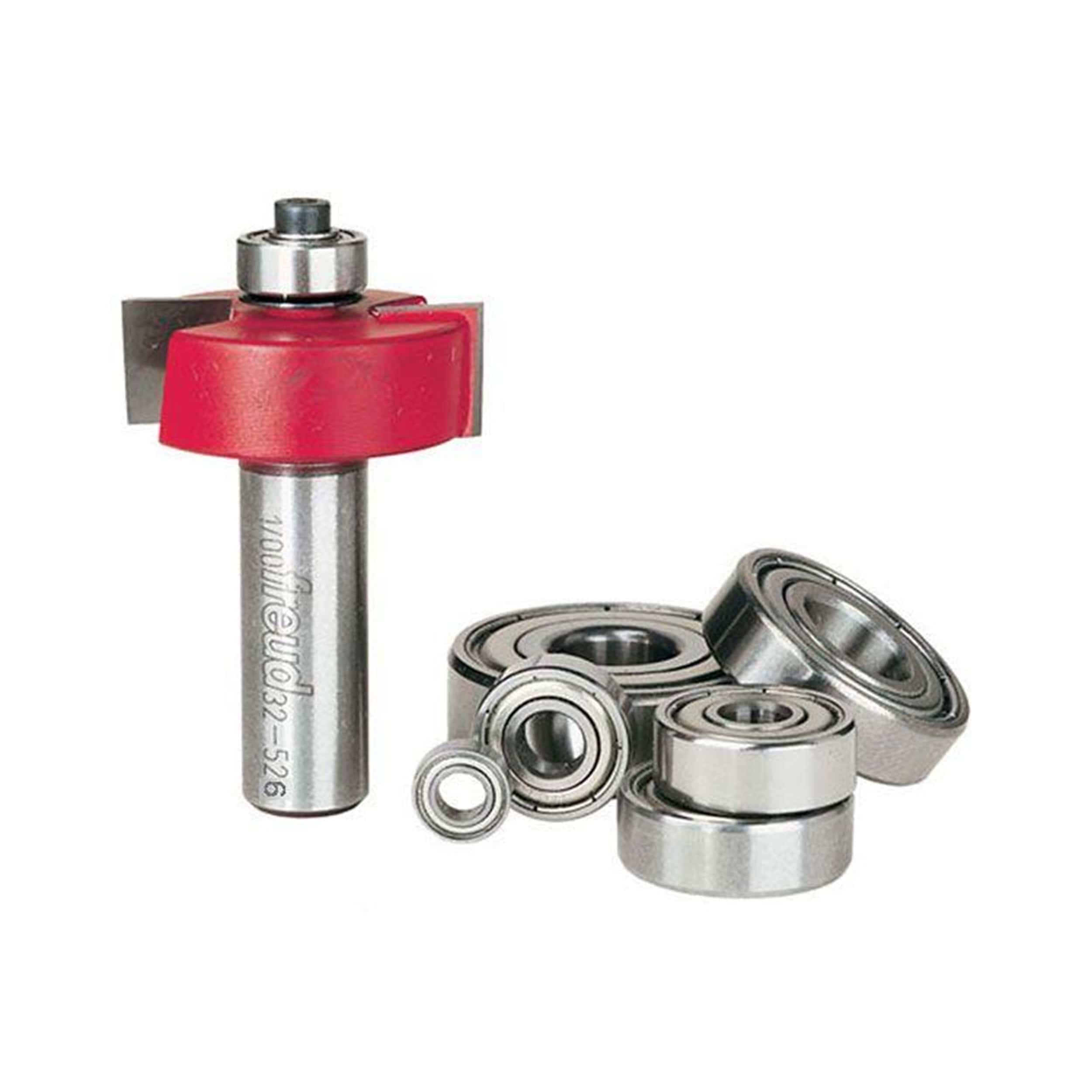 Freud 32-526 7 Piece Rabbeting Router Bit Set With Bearings 1/2