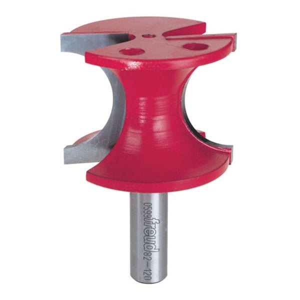 82-120 Half Round Router Bit 1/2" Shank 5/8" R 2" CL alt 0