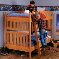 Woodworking Project Paper Plan to Build Arts and Crafts Bunk Bed alt 0