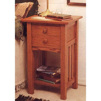 Woodworking Project Paper Plan to Build Arts and Crafts End Table/Nightstand alt 0