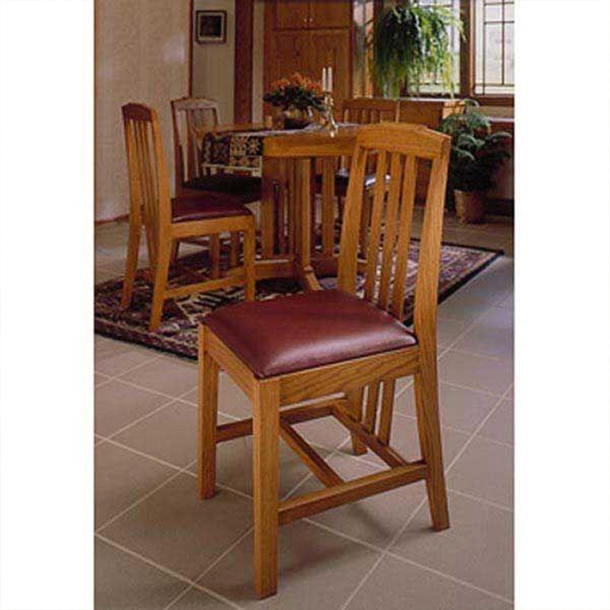 Downloadable Woodworking Project Plan to Build Arts and Crafts Dining Chairs alt 0