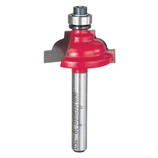 38-250 Classical Cove Router Bit 1/4" SH 1-1/8" D 1/2" CL 3/16" R alt 0