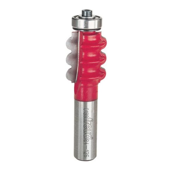 84-126 Triple Beading And Fluting Router Bit 1/2" Shank 1/8" R 1-5/64" CL alt 0