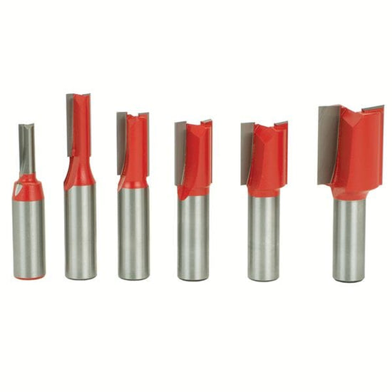 Freud 91102 Straight Router Router Bit Set 6Piece 1/2" SH Woodcraft