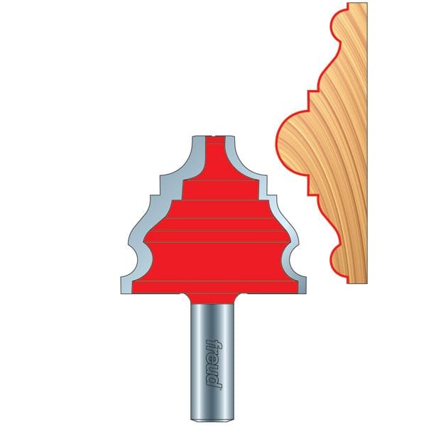 Freud Chair Rail Router Bit - 1/2