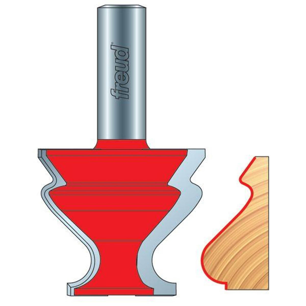 Freud Base Cap and Baseboard Molding Router Bit - 1/2