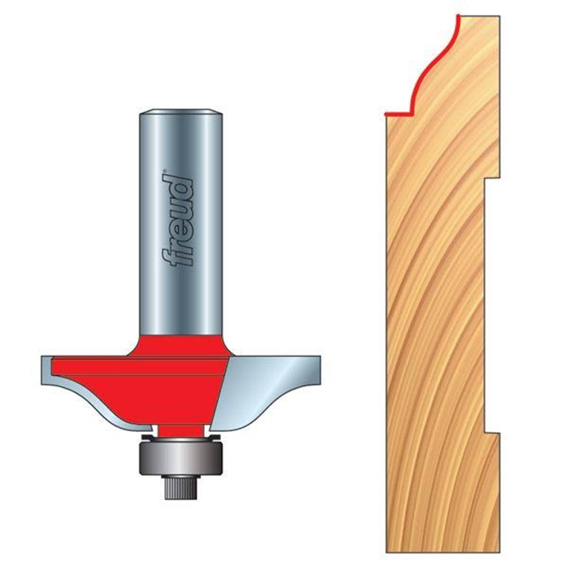 Stewart Macdonald Router Bits Freud Base Cap and Baseboard Molding Router Bit - 1/2