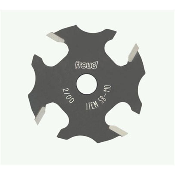 58-110 4-Wing Slotting Cutter Router Bit 3/16" CL alt 0