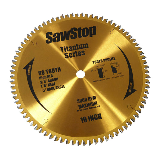 SawStop Titanium Series 80T Combo Blade alt 0