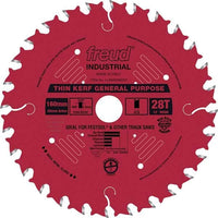 LU86R008M20 General Purpose Blade with Red Perma-Shield, 160mm diameter, 20mm arbor, 28 teeth alt 0