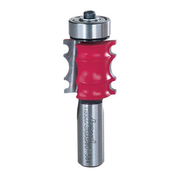 80-584 Triple Beading Router Bit 1/2" Shank 1/4" R1 3/32" R2 alt 0