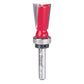 22-505 Dovetail Router Bit with Top Bearing 1/4" SH 5/8" D 7 Degrees alt 0