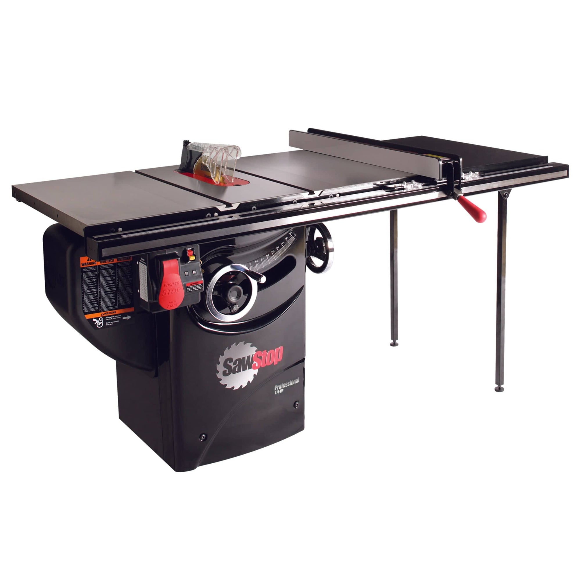 1.75 HP Professional Cabinet Saw - 110V 1-Phase - 36" Professional T-Glide Fence System