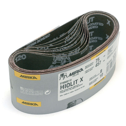 Portable Abrasive Belt - 60 Grit - 3" x 21" - 10 pk