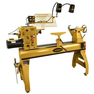 24" x 42" EVS Woodworking Lathe with Lamp Kit - 3 HP 230V - 4224B alt 0
