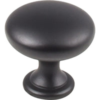 Madison Knob, 1-3/16" Dia.,  Matt Black/Black alt 0