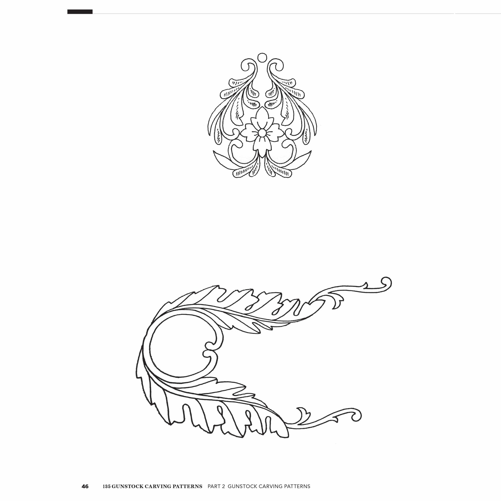 Fox Chapel 135 Gunstock Carving Patterns | Woodcraft fox-chapel-135-gunstock-carving-patterns-woodcraft