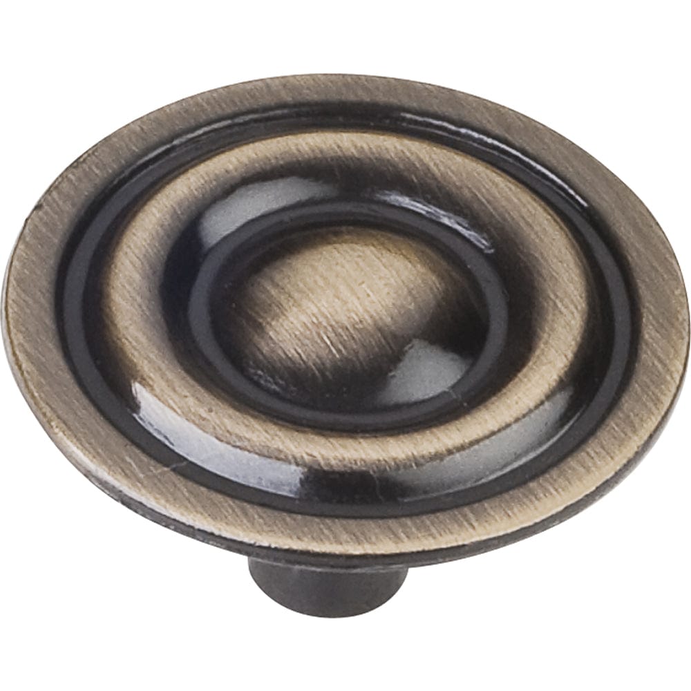 Kingsport Knob, 1-5/16" Dia.,  Brushed Antique Brass alt 0