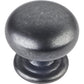 Florence Knob, 1-1/4" Dia.,  Gun Metal alt 0