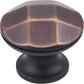 Drake Faceted Geometric Knob, 1-3/16" O.L.,, Brushed Oil Rubbed Bronze alt 0