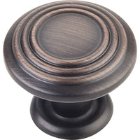Vienna Knob, 1-1/4" Dia.,  Brushed Oil Rubbed Bronze alt 0