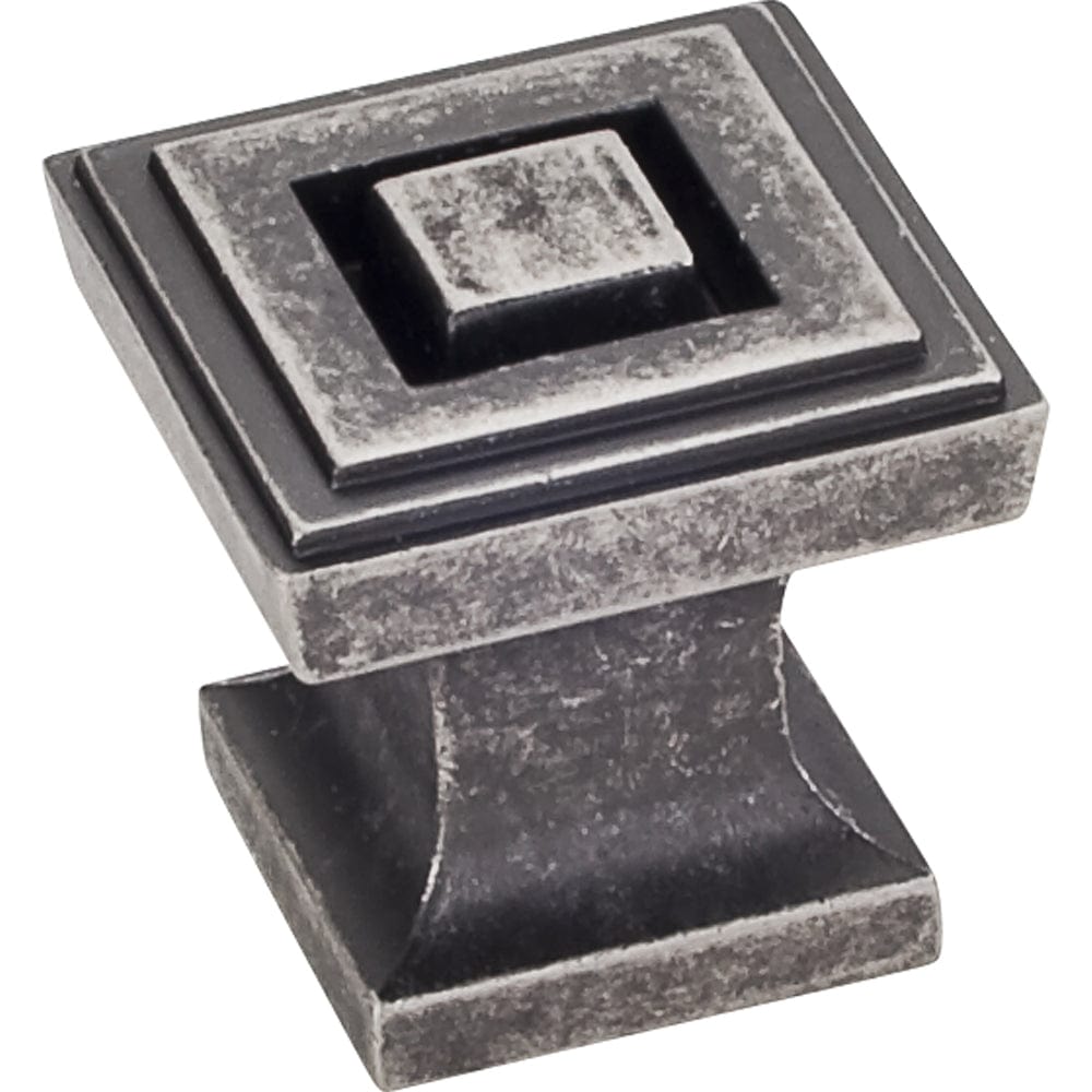  Delmar Knob 1" O.L., Distressed Pewter alt 0
