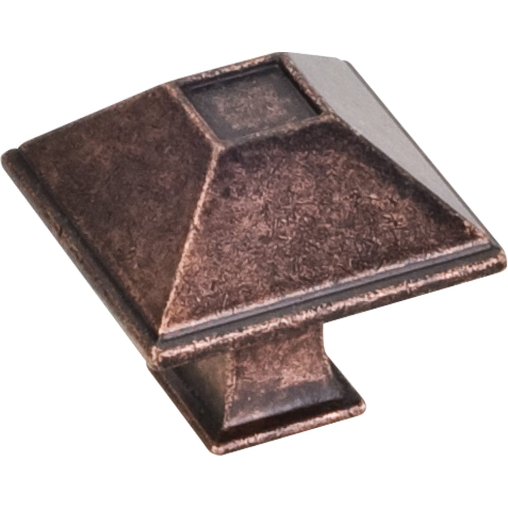 Tahoe Small Knob, 1-1/4" O.L., Distressed Oil Rubbed Bronze alt 0