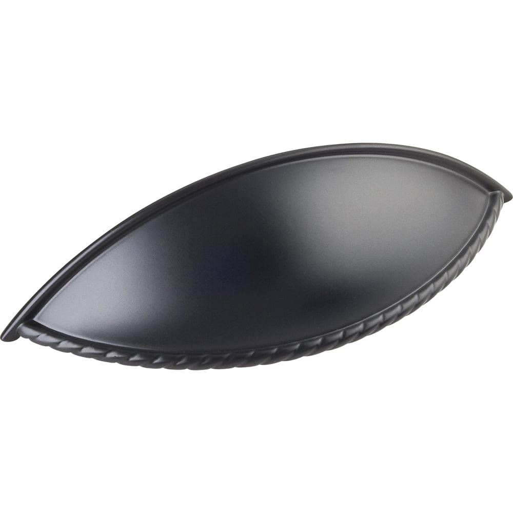 Hardware Resources Lenoir Pull, 96 mm C/C, Matt Black/Black Woodcraft