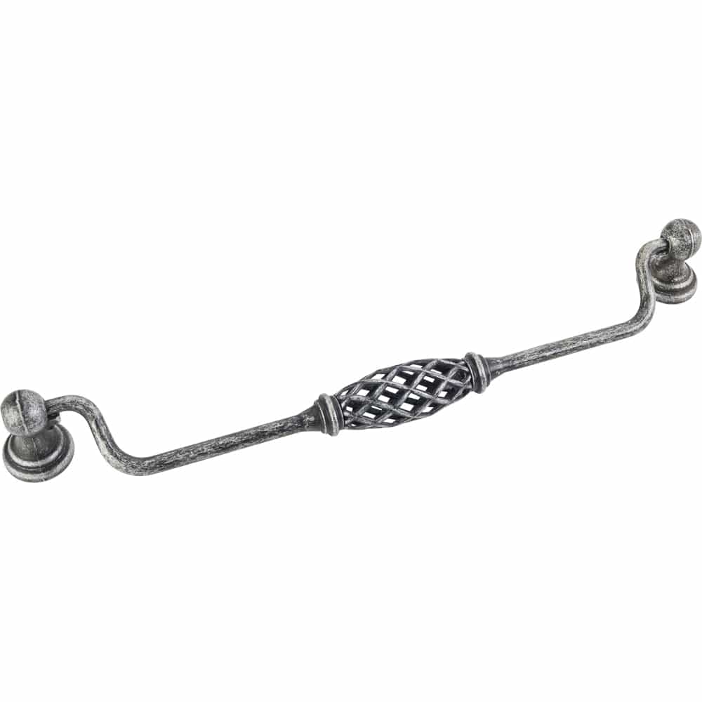 Tuscany Pull, 224 mm C/C, Finish  -Distressed Antique Silver alt 0