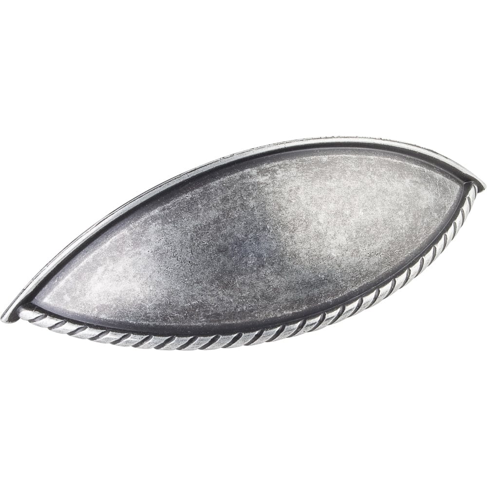 Hardware Resources Lenoir Pull, 96 mm C/C, Distressed Antique Silver