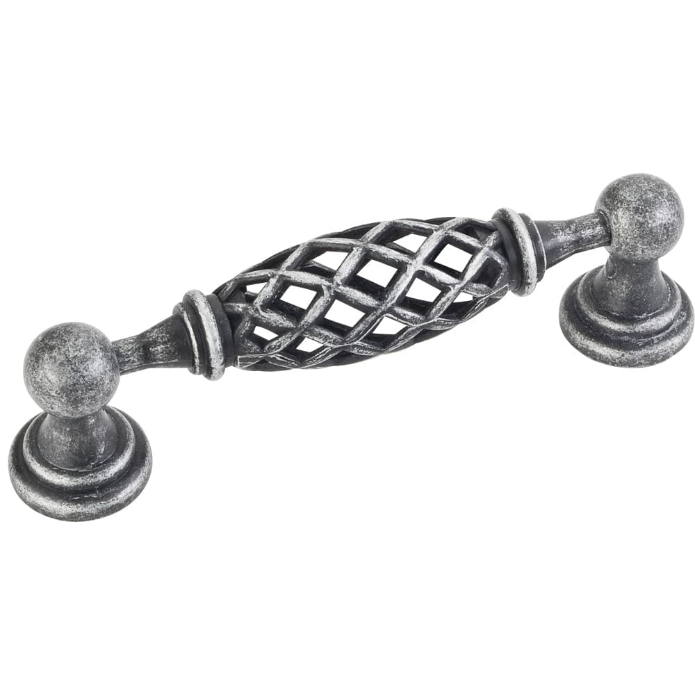 Tuscany Pull, 96 mm C/C, Distressed Antique Silver alt 0