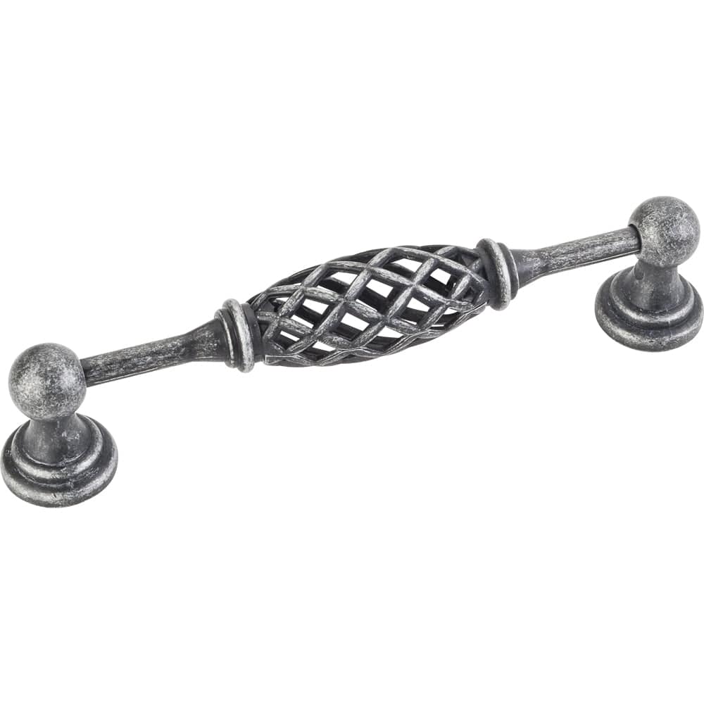 Tuscany Pull, 128 mm C/C, Distressed Antique Silver alt 0