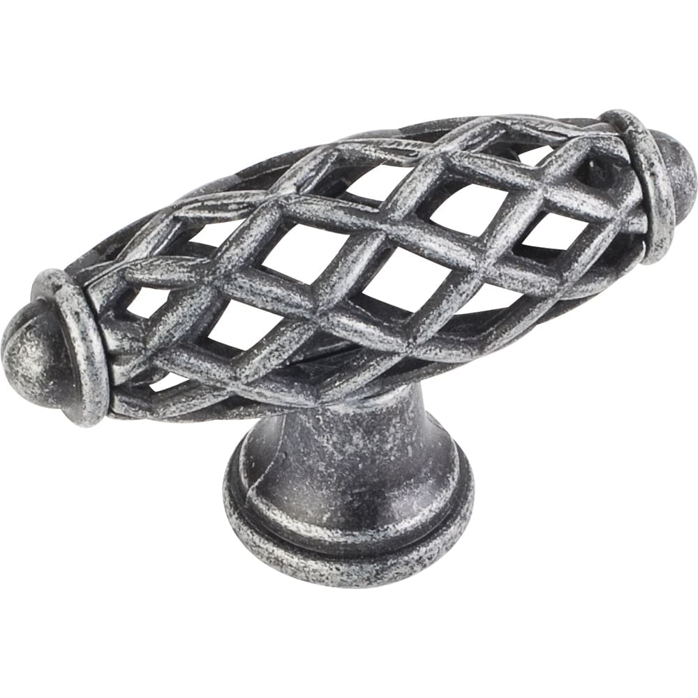Tuscany Knob, 2-5/16" O.L., Distressed Antique Silver alt 0
