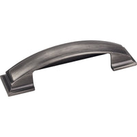 Annadale Pillow Top Cup Pull, 96 mm C/C, Brushed Pewter alt 0