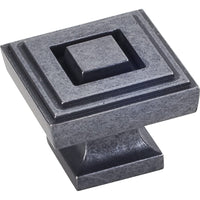 Delmar Large Knob, 1-1/4" O.L., Gun Metal alt 0