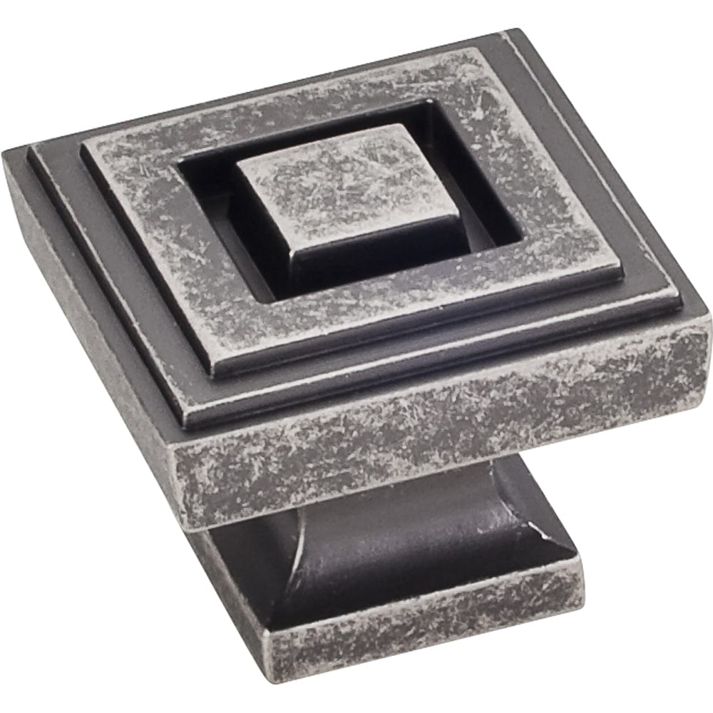 Delmar Large Knob, 1-1/4" O.L., Distressed Pewter alt 0