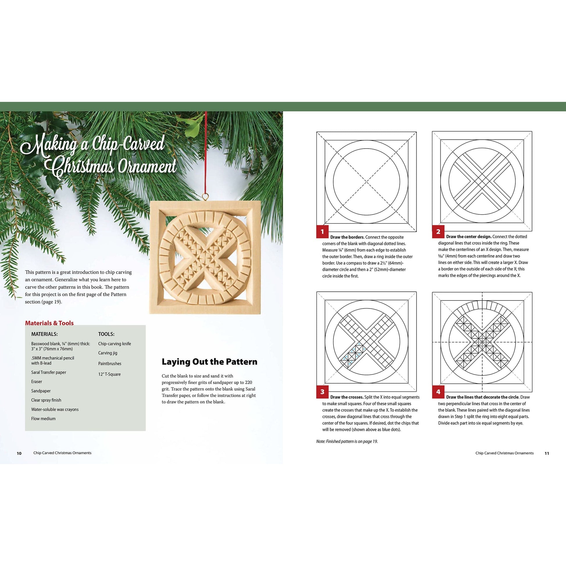 Chip Carved Christmas Ornaments alt 0
