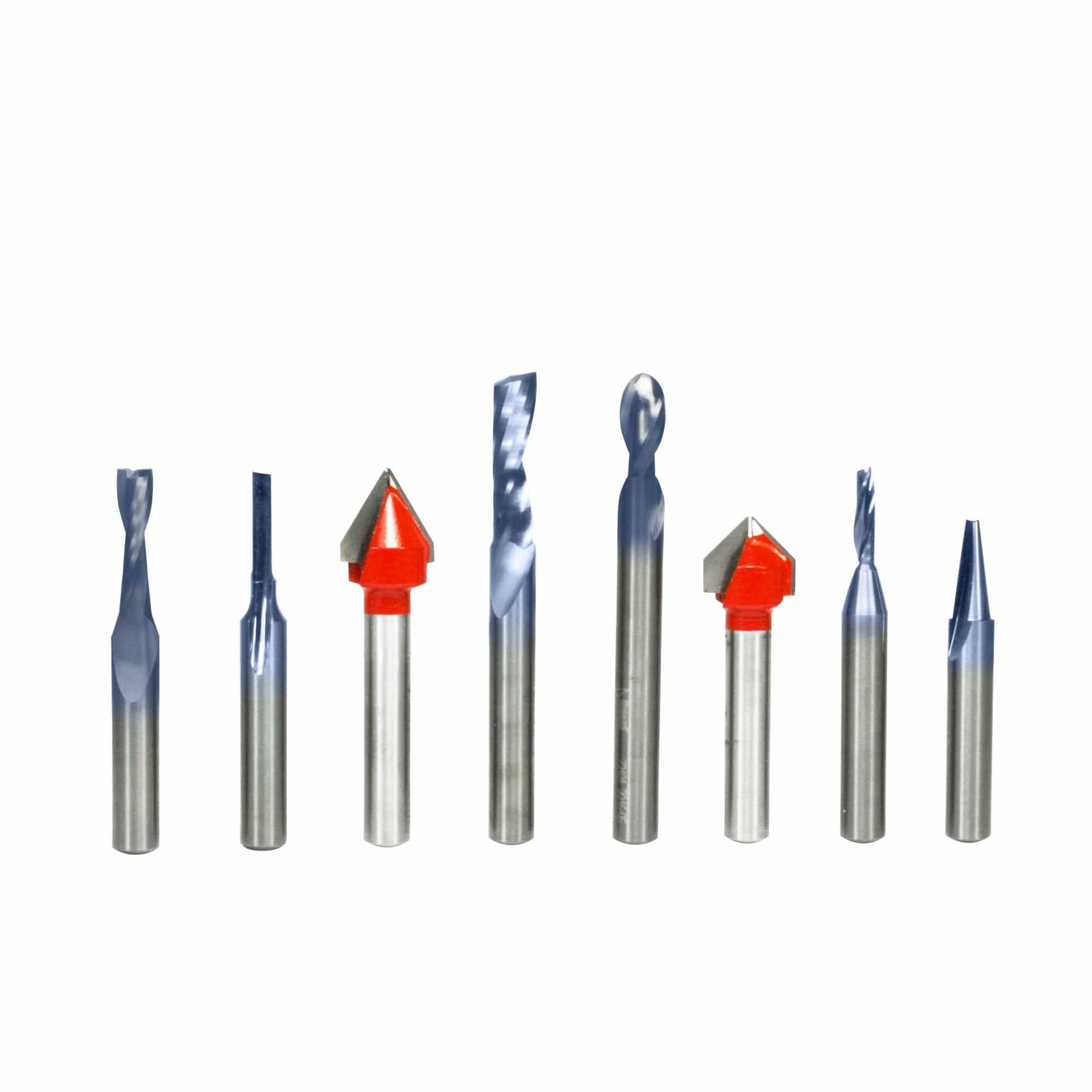 General Purpose CNC Router Bit Set - 8 Piece alt 0