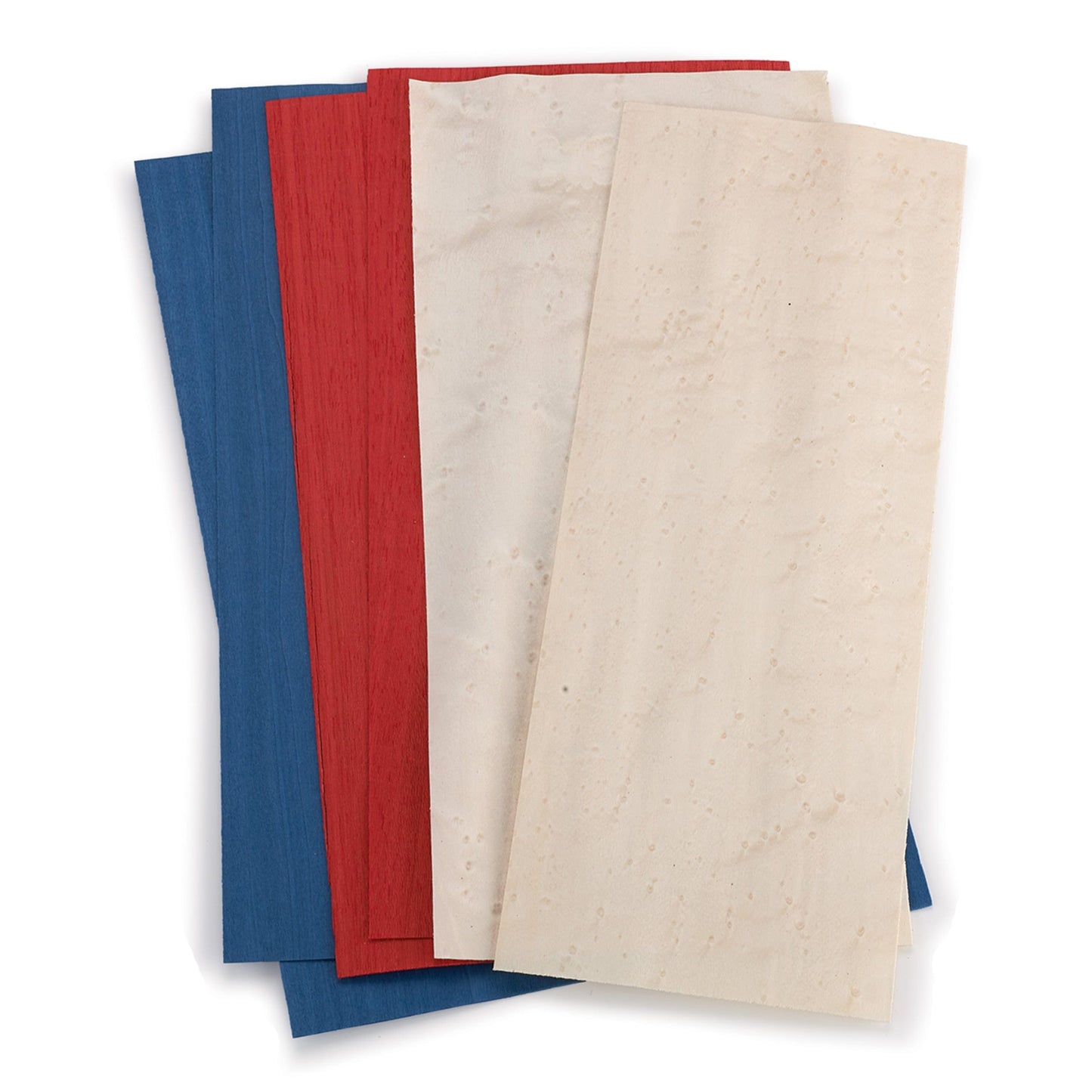 Sauers Dyed Wood Veneer Pack 41/2" to 61/2" Width Red White