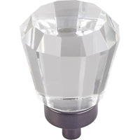 Harlow Small Tapered Glass Knob 1" Dia  Brushed Oil Rubbed Bronze alt 0