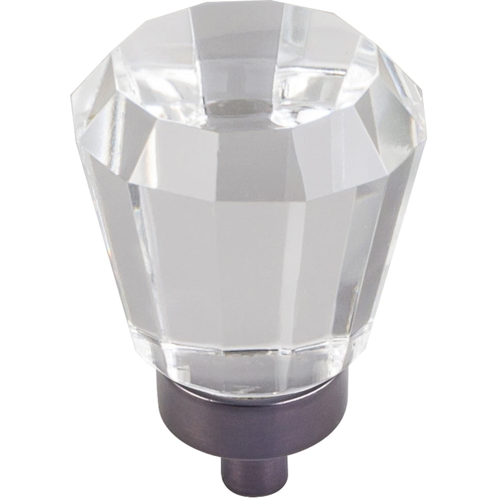 Harlow Small Tapered Glass Knob 1" Dia  Brushed Oil Rubbed Bronze alt 0