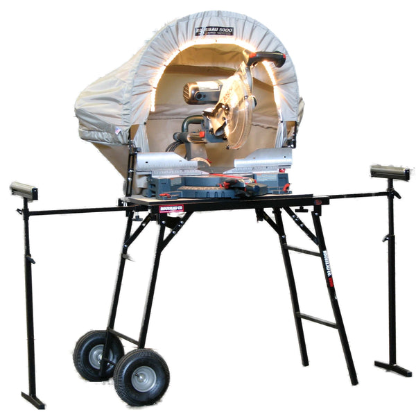 Rousseau Lighted 5000L Dust Solution for Miter Saws Woodcraft