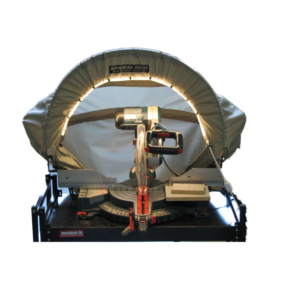 Rousseau Lighted 5000L Dust Solution for Miter Saws Woodcraft