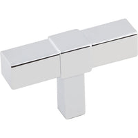 Zane "T" Knob, 2" O.L., Polished Chrome alt 0