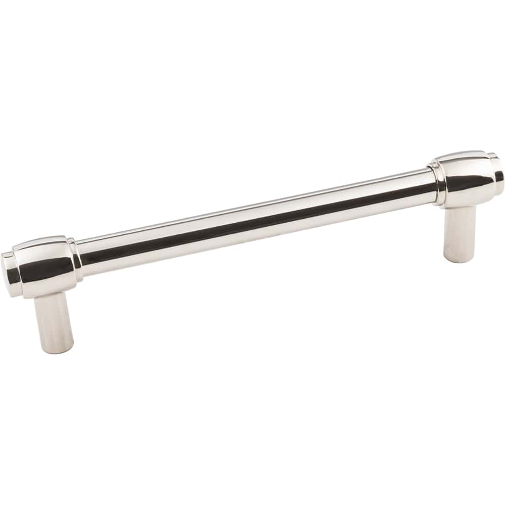 Hardware Resources Hayworth Pull, 128 mm C/C, Polished Nickel | Woodcraft