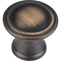 Cordova Knob, 1-3/16" Dia.,  Antique Brushed Satin Brass alt 0