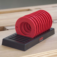 Router Table/Lift Insert Ring Set with Storage - 10 Piece alt 0